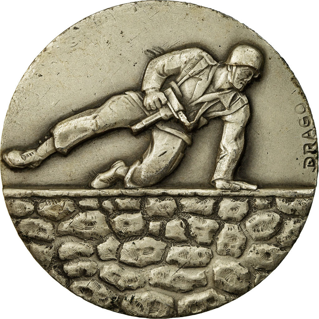 France, Médaille, Militaire, Drago, TTB, Silvered bronze
