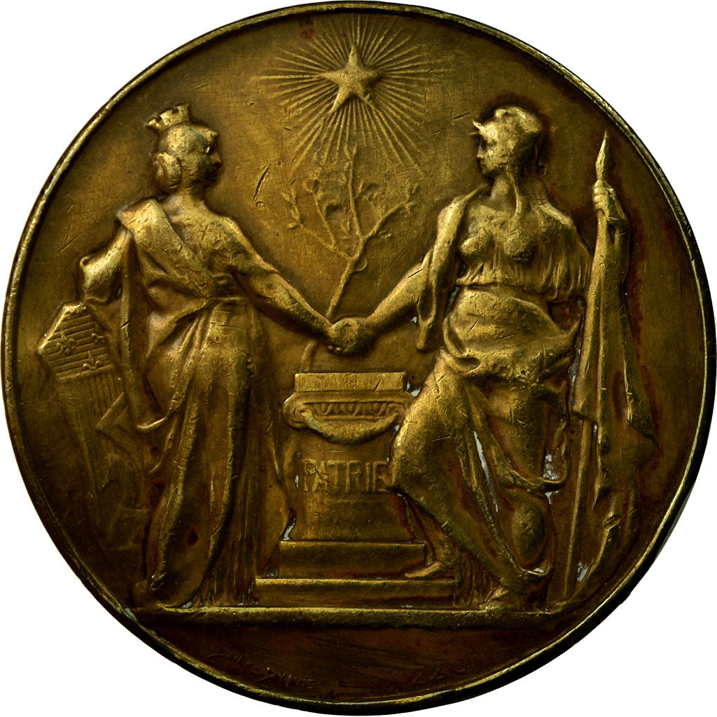 France, Medal, La ville de Paris, 1880, Dupuis.D, VF(30-35), Copper