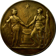 France, Medal, La ville de Paris, 1880, Dupuis.D, VF(30-35), Copper