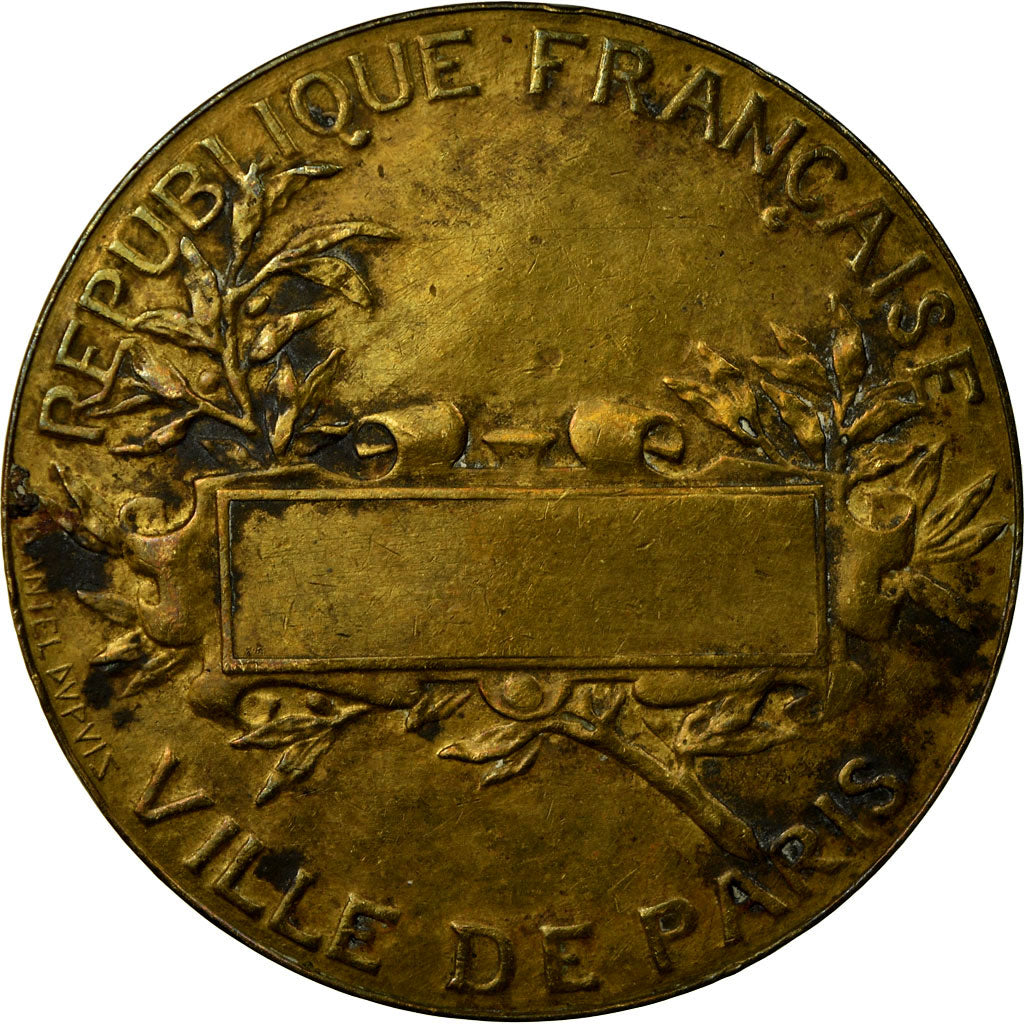 France, Medal, La ville de Paris, 1880, Dupuis.D, VF(30-35), Copper