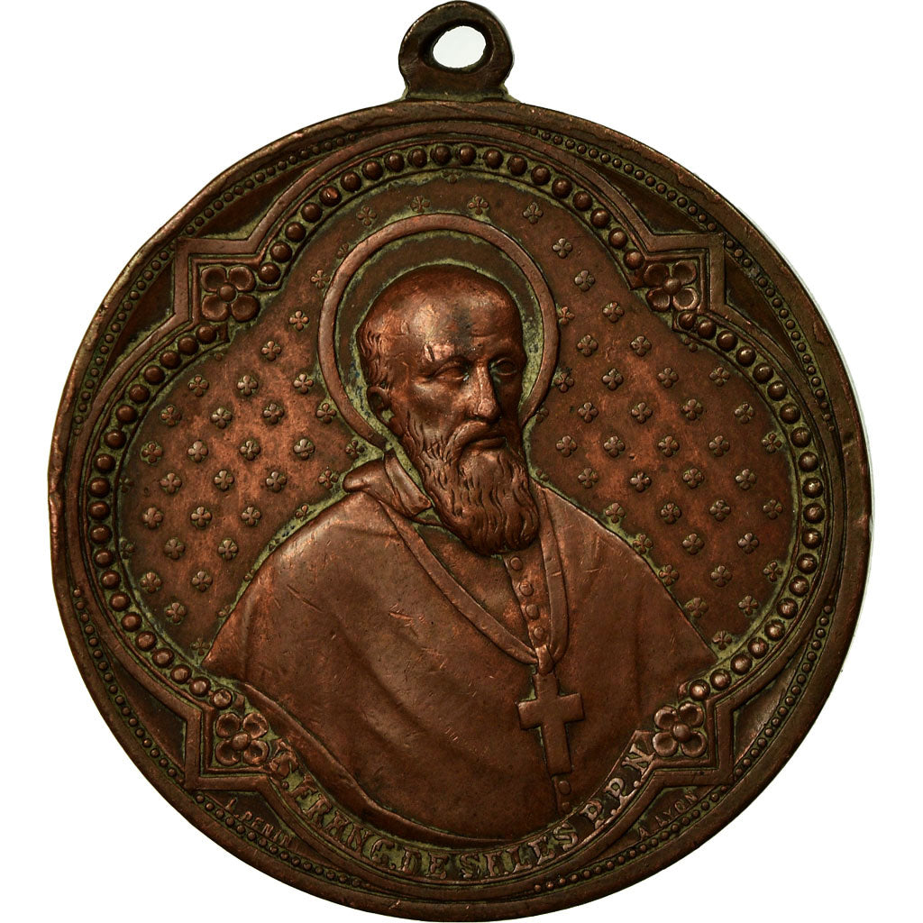 Vatican, Medal, Pie IX à Annecy, 1865, Penin, AU(55-58), Copper