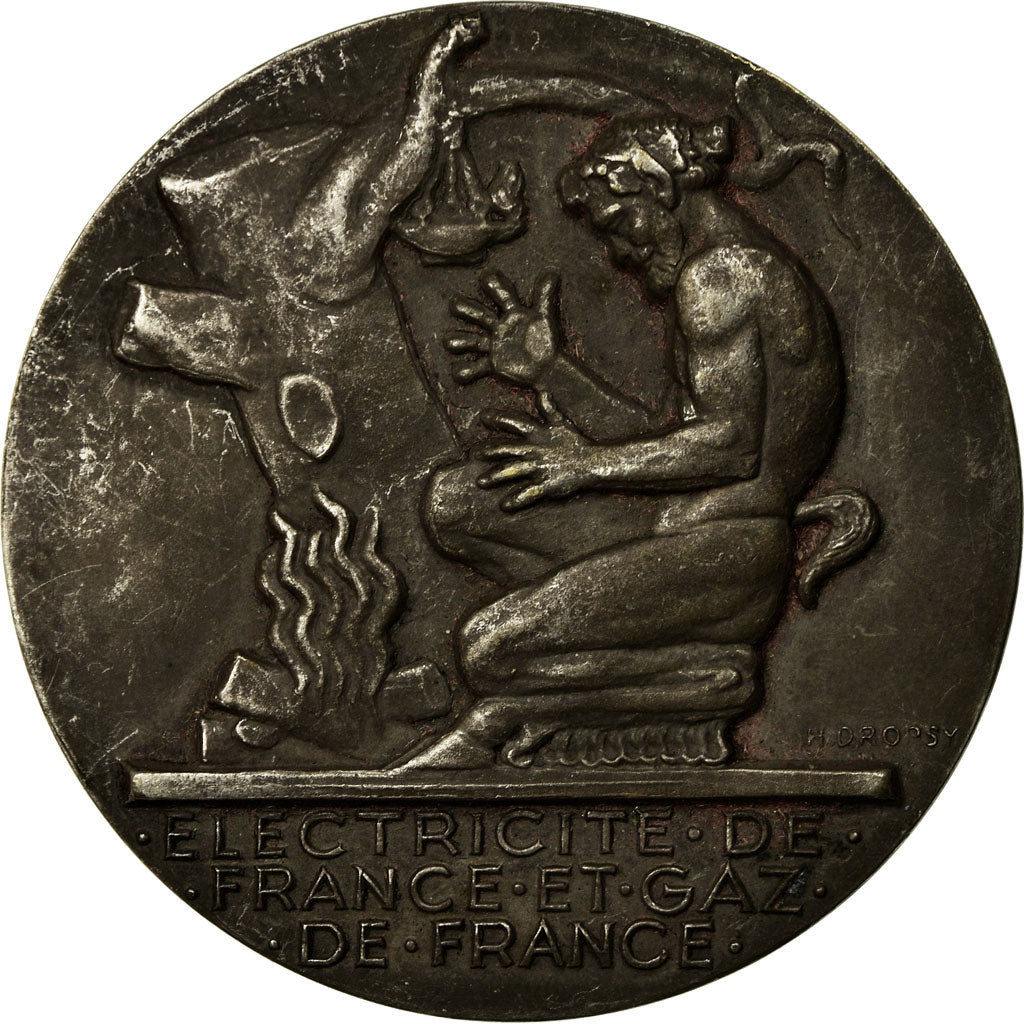 Frankrijk, Medaille, Électricité de France et gaz de France, Dropsy, ZF+