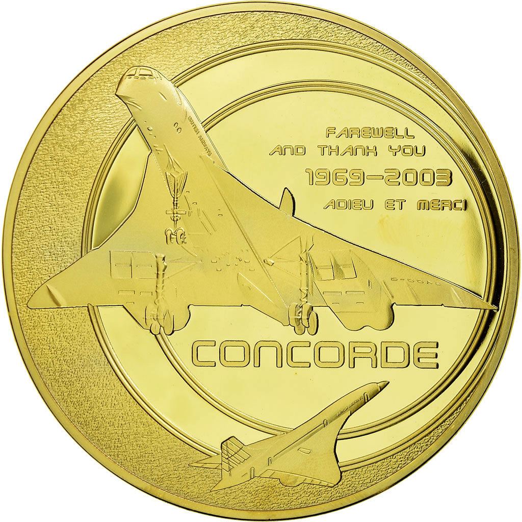 France, Medal, Adieu au Concorde, Dernier Vol New-York/Paris, 2013, MS(63)
