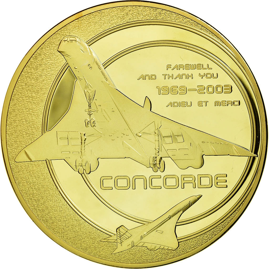 France, Medal, Adieu au Concorde, Dernier Vol New-York/Paris, 2013, MS(65-70)