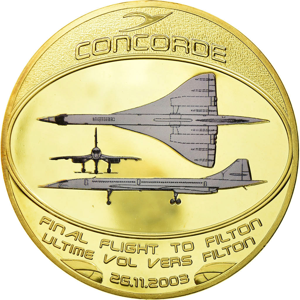 France, Medal, Adieu au Concorde, Ultime Vol vers Filton, 2013, MS(65-70)