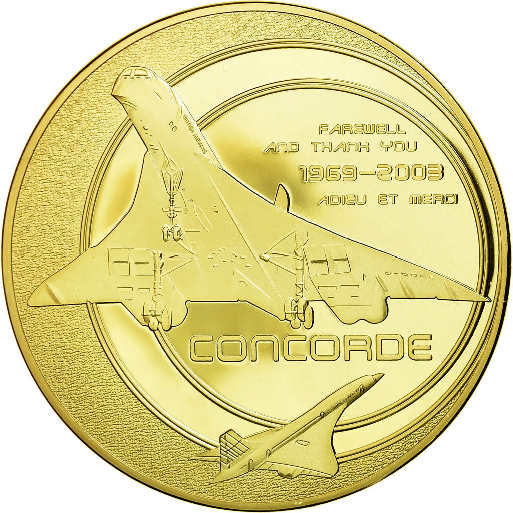 France, Medal, Adieu au Concorde, Ultime Vol vers Filton, 2013, MS(65-70)