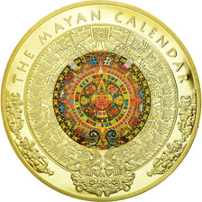 France, Medal, Calendrier Mayas, 2012, MS(65-70), Copper Gilt