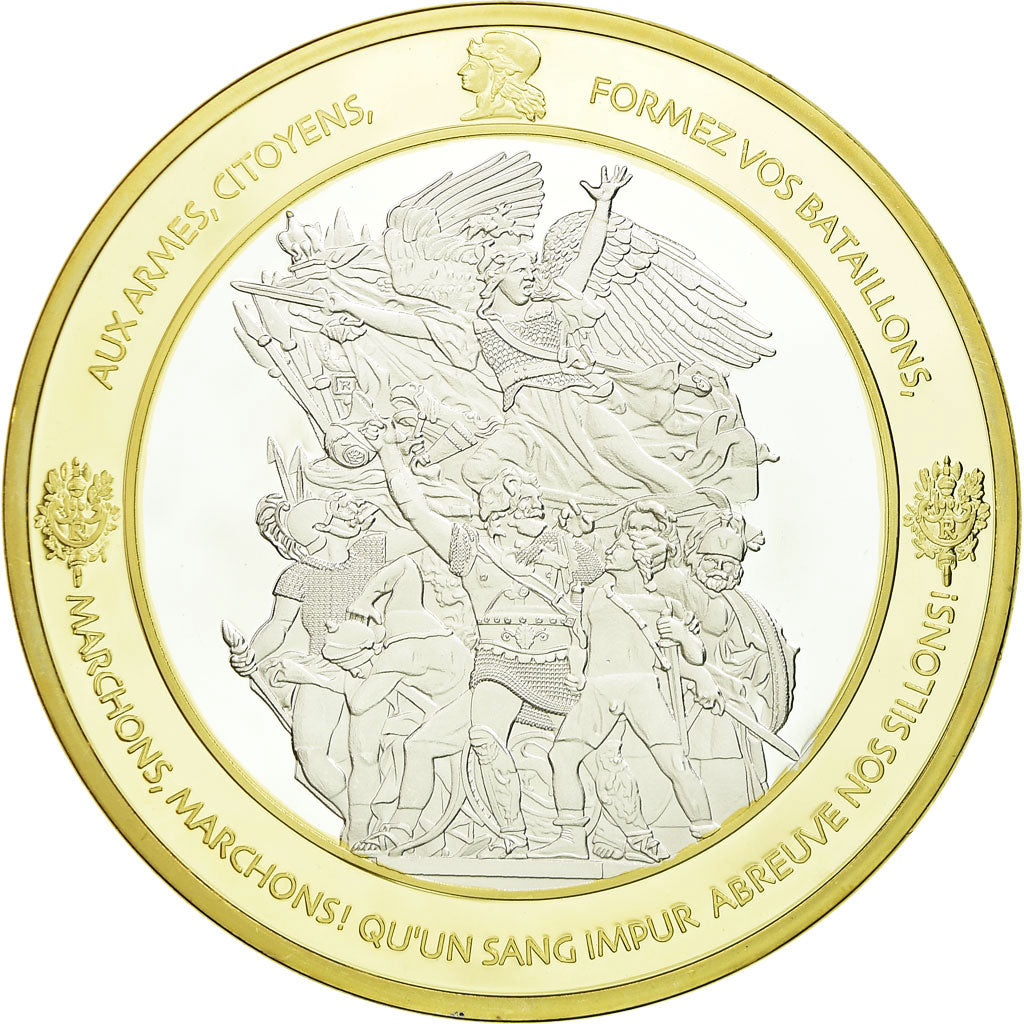 France, Medal, Les Piliers de la République, Démocratique, 2013, MS(65-70)