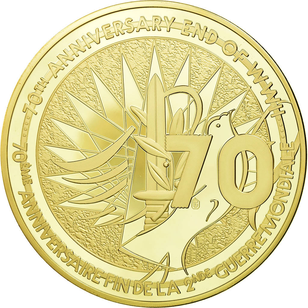 Frankreich, Medaille, 70ème Anniversaire Fin de la 2ème Guerre Mondiale, 2015