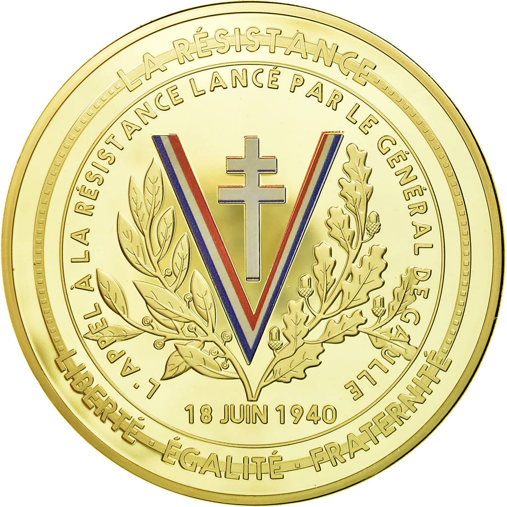 Frankreich, Medaille, 70ème Anniversaire Fin de la 2ème Guerre Mondiale, 2015