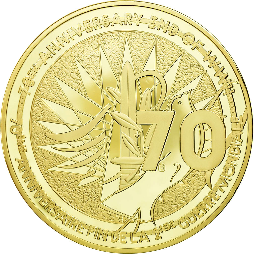 Frankreich, Medaille, 70ème Anniversaire Fin de la 2ème Guerre Mondiale, 2015