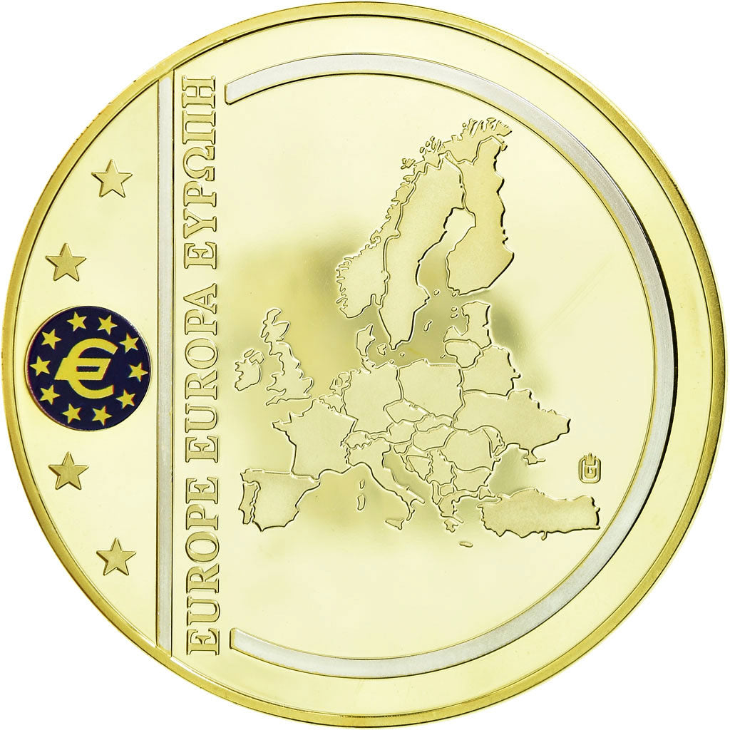 France, Médaille, Billet de Banque Européenne, 100 Euro, 2011, FDC, Copper