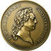 Francja, Medal, Louis XV, Hôtel des Monnaies, Paris, 1977, Rottiers, MS(65-70)