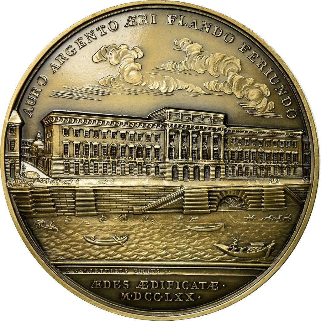 Frankrijk, Medaille, Louis XV, Hôtel des Monnaies, Paris, 1977, Rottiers, FDC
