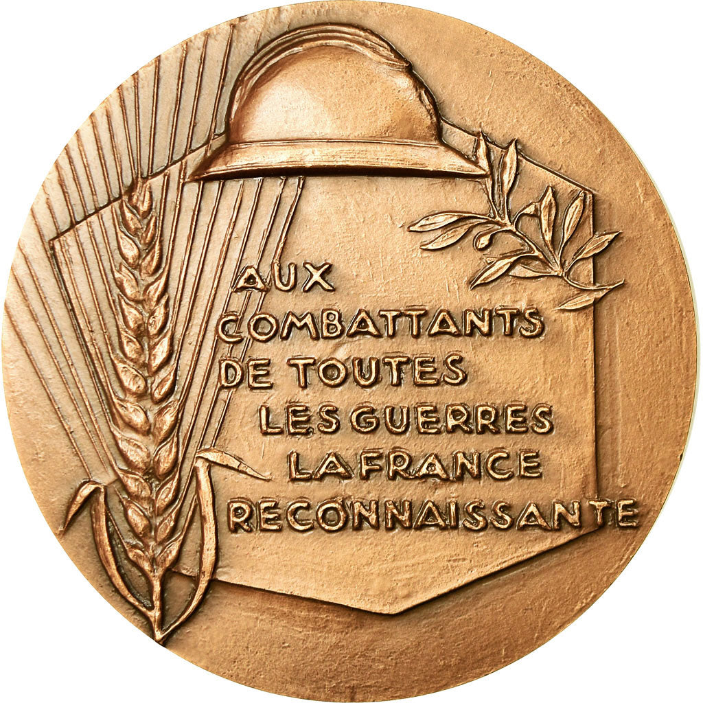 France, Medal, 60ème Anniversaire de l'Armistice, 1978, Delamarre, MS(65-70)