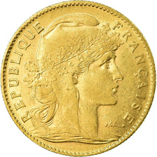 Monnaie, France, Marianne, 10 Francs, 1908, Paris, TTB+, Or, KM:846