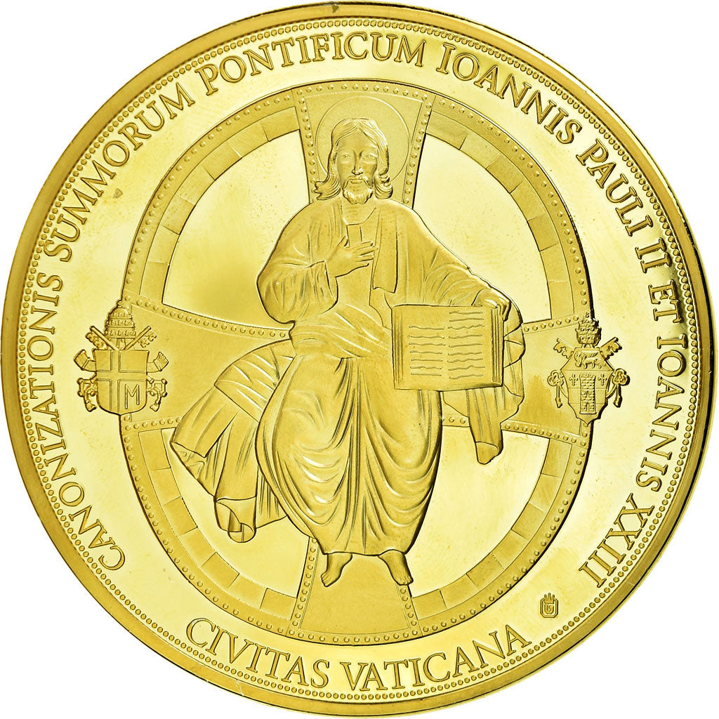 Vatican, Medal, Canonisation de Jean Paul II, MS(65-70), Copper Gilt