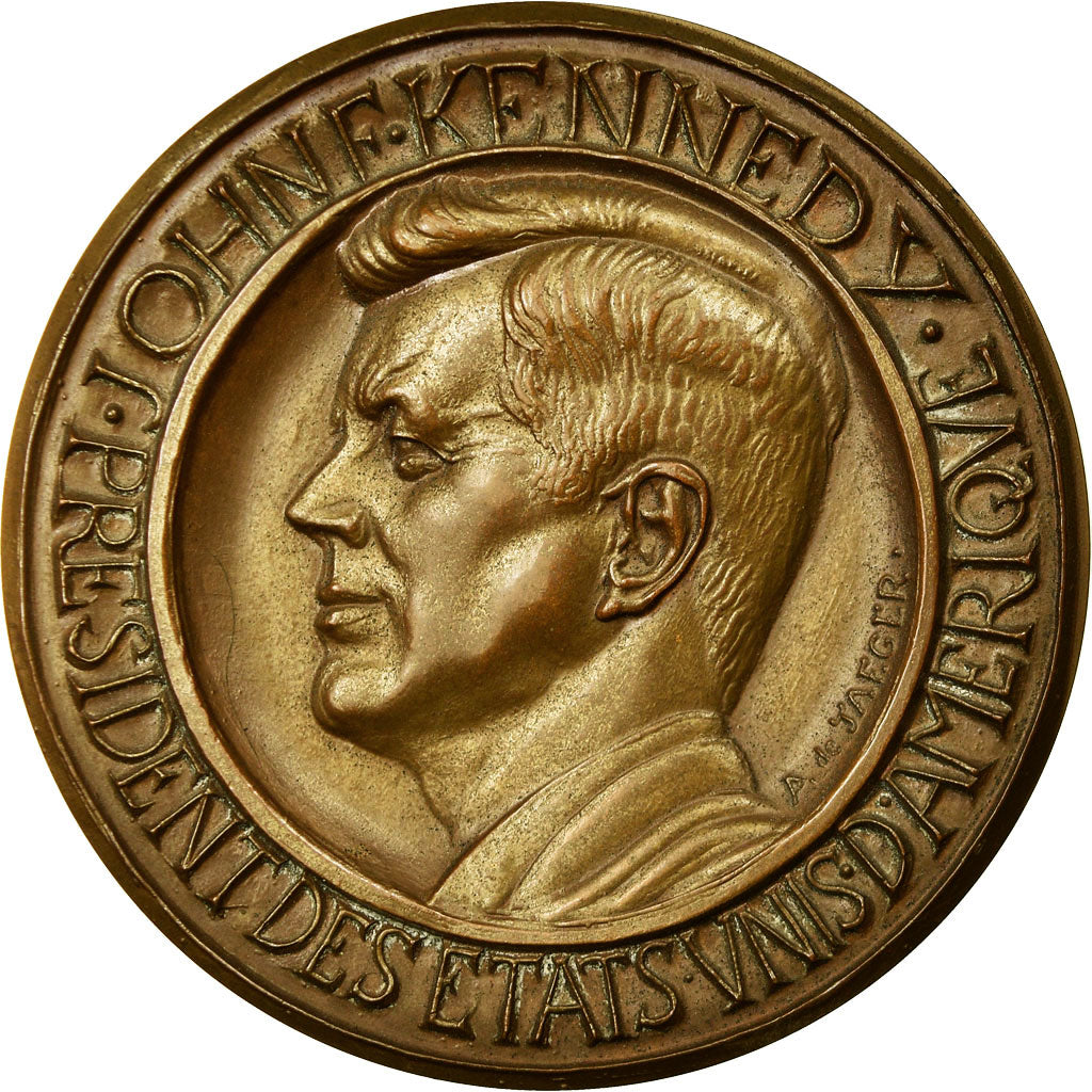 France, Medal, John Kennedy, Président des Etats-Unis d'Amérique, 1969, De