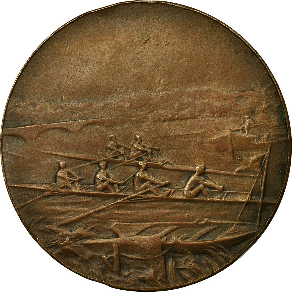 France, Medal, Course d'Aviron, Offert par le Préfet du Pas-de-Calais
