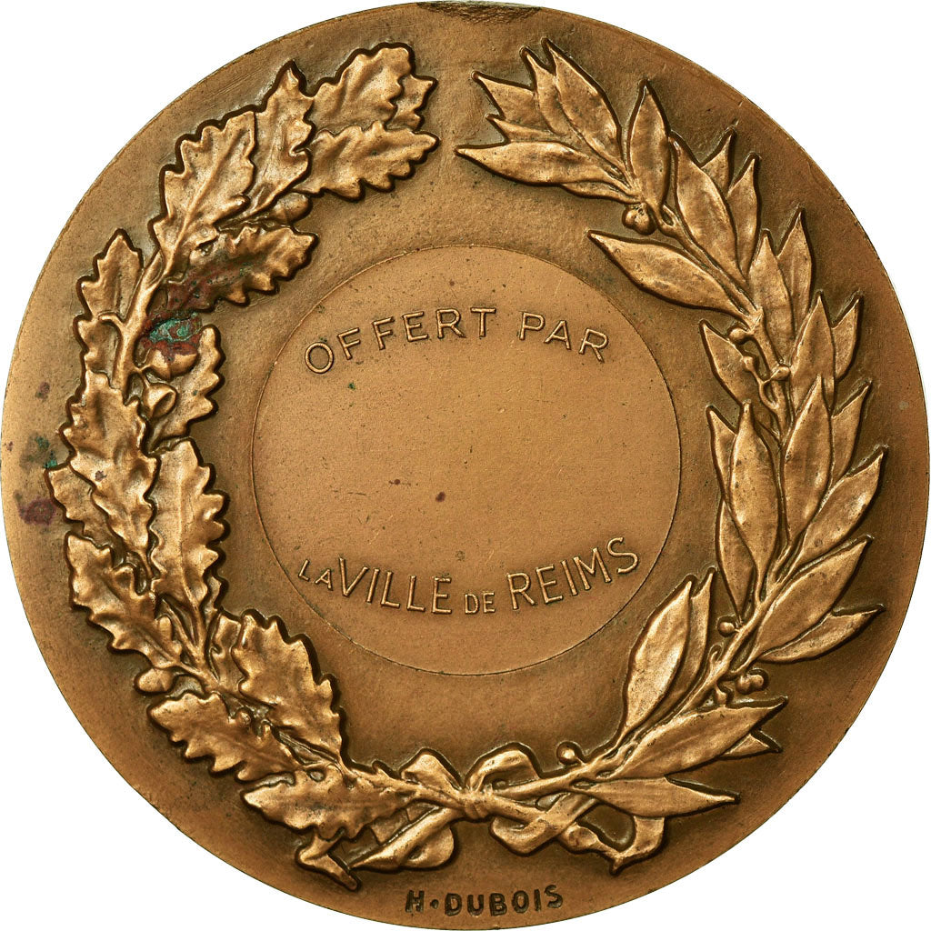 França, Medal, Marianne, Ville de Reims, Dubois.H, MS(60-62), Bronze