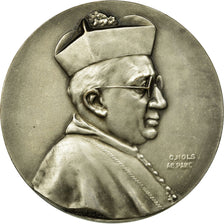 Belgium, Medal, Arte. Periti. Abbati. Q. Nols, 1929, AU(55-58), Silvered bronze