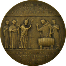 France, Medal, Champagne, Caves Henri Abelé, Reims, 1917, Yencesse, AU(50-53)