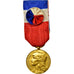 France, Industrie-Travail-Commerce, Médaille, Non circulé, Gilt Bronze, 27