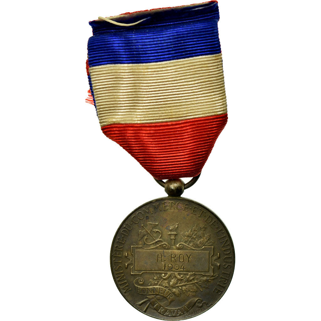 France, Médaille d'honneur du travail, Medal, 1904, Very Good Quality
