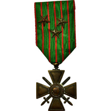 France, Croix de Guerre, 3 Citations, Medal, 1914-1916, Excellent Quality
