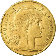 Münze, Frankreich, Marianne, 10 Francs, 1907, Paris, SS+, Gold, KM:846