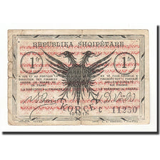 Banknote, Albania, 1 Franc, 1917, 1917-10-10, KM:S146a, VF(20-25)
