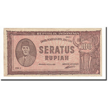 Banknote, Indonesia, 100 Rupiah, 1945, 1945-10-17, KM:20, AU(55-58)