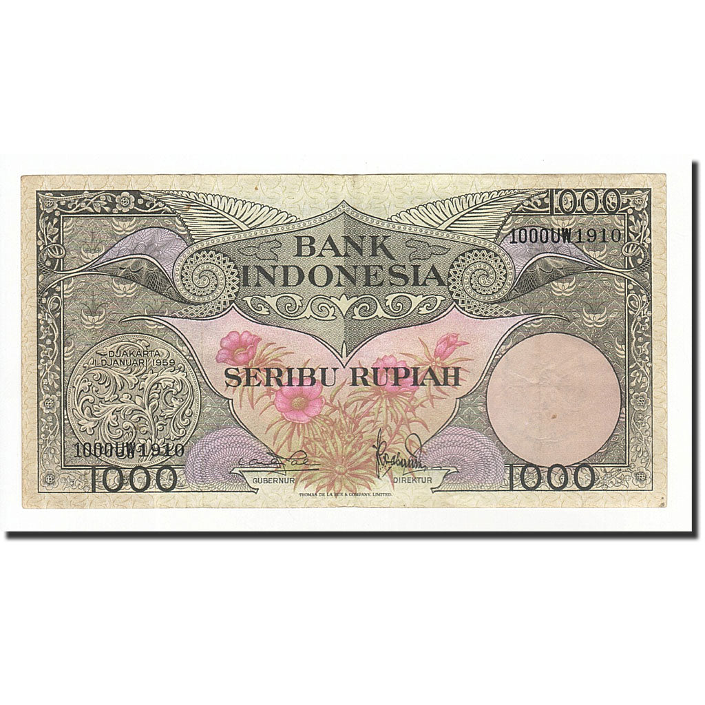 Indonesia, 1000 Rupiah, 1959, KM:71a, 1959-01-01, EF(40-45)