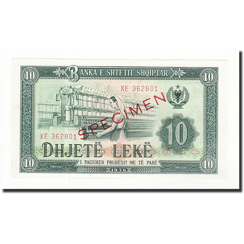 Albania, 10 Lekë, 1976, KM:43s2, UNC(65-70)