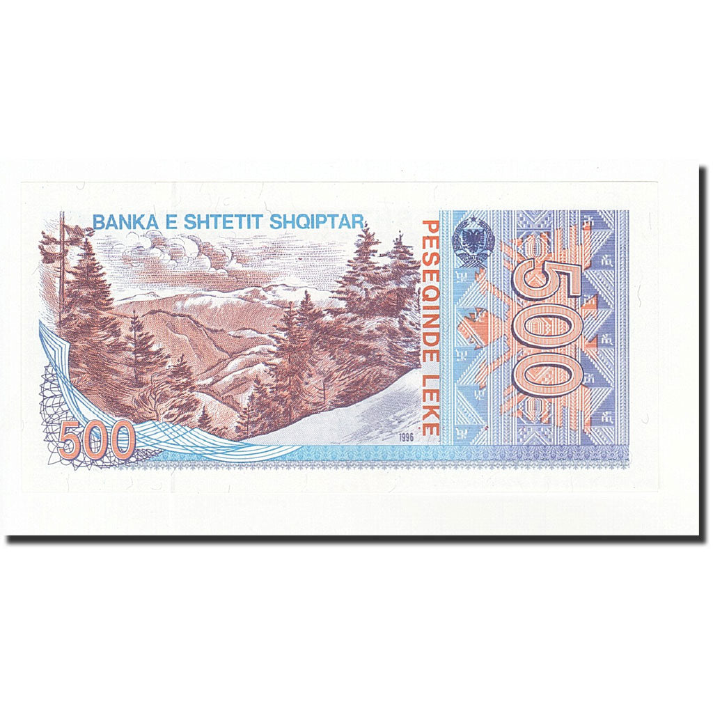 Albania, 500 Lekë, 1996, Undated (1996), KM:48b, UNC(65-70)