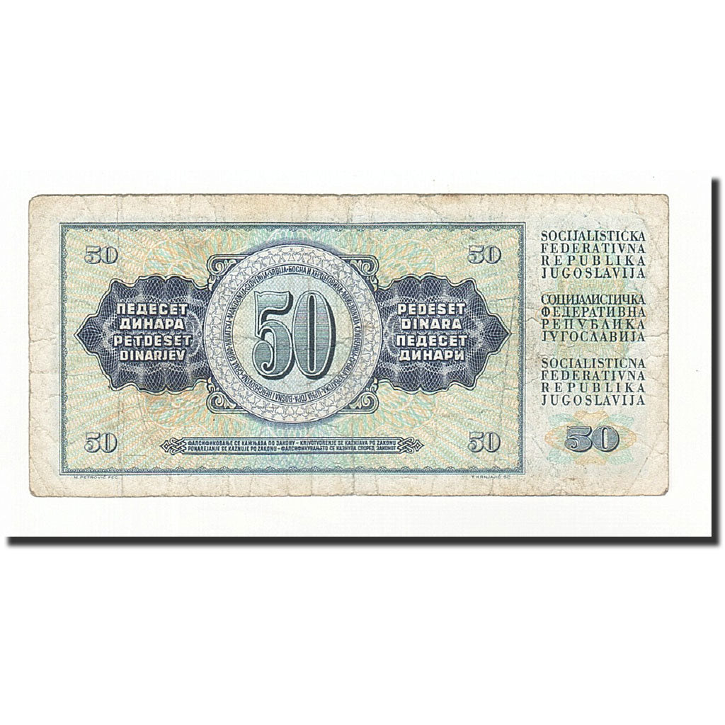 Billet, Yougoslavie, 50 Dinara, 1981, 1981-11-04, KM:89b, TB