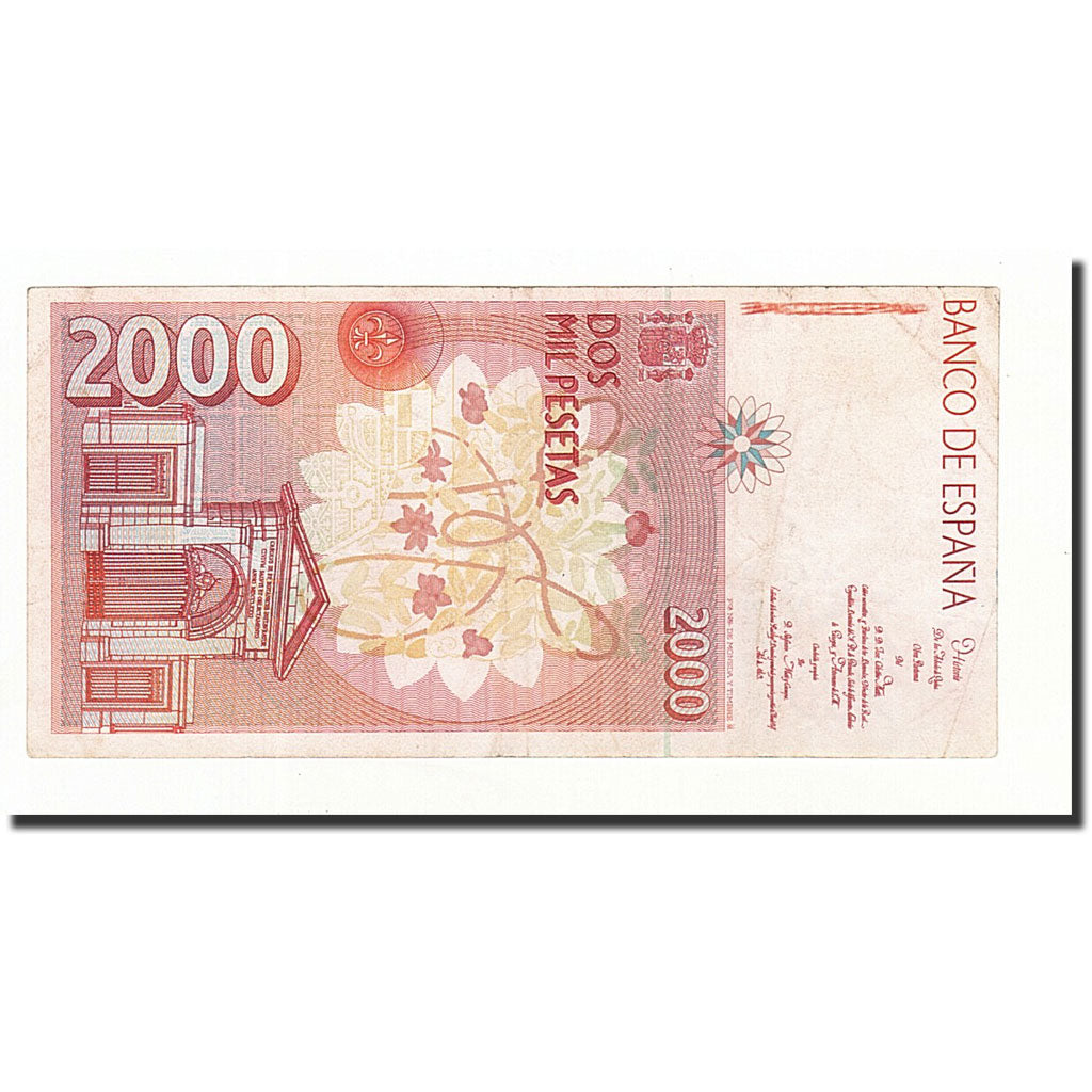 Biljet, Spanje, 2000 Pesetas, 1992, 1992-04-24, KM:164, TTB