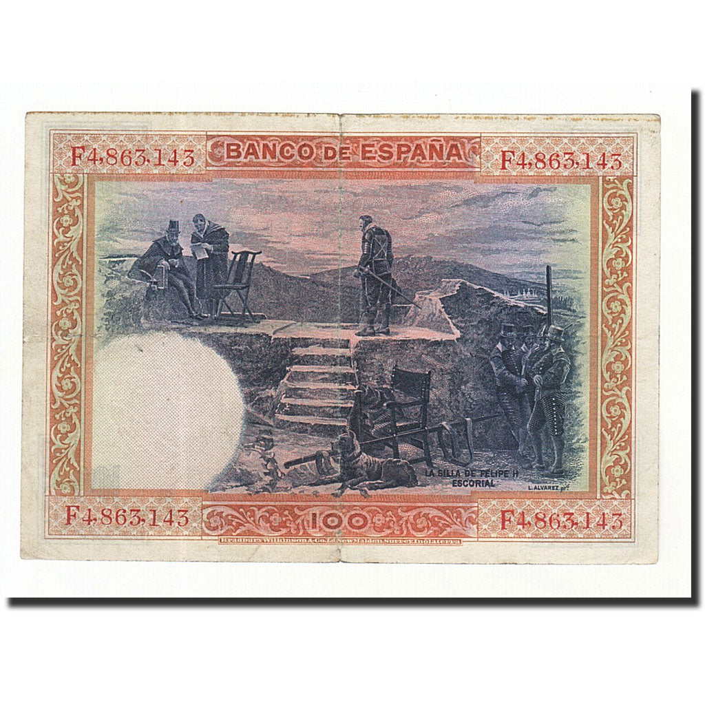 Banknote, Spain, 100 Pesetas, 1925, 1925-07-01, KM:69a, VF(20-25)