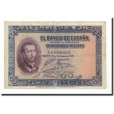 Billete, 25 Pesetas, 1926, España, KM:71a, 1926-10-12, RC+