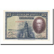 Banknote, Spain, 25 Pesetas, 1928, 1928-08-15, KM:74b, UNC(65-70)