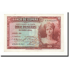 Banknote, Spain, 10 Pesetas, 1935, KM:86a, UNC(64)