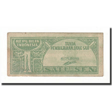 Indonesia, 1 Sen, 1945, 1945-10-17, KM:13, EF(40-45)