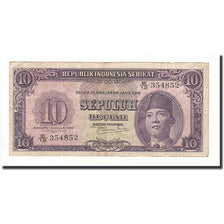 Indonésie, 10 Rupiah, 1950, KM:37a, 1950-01-01, TB