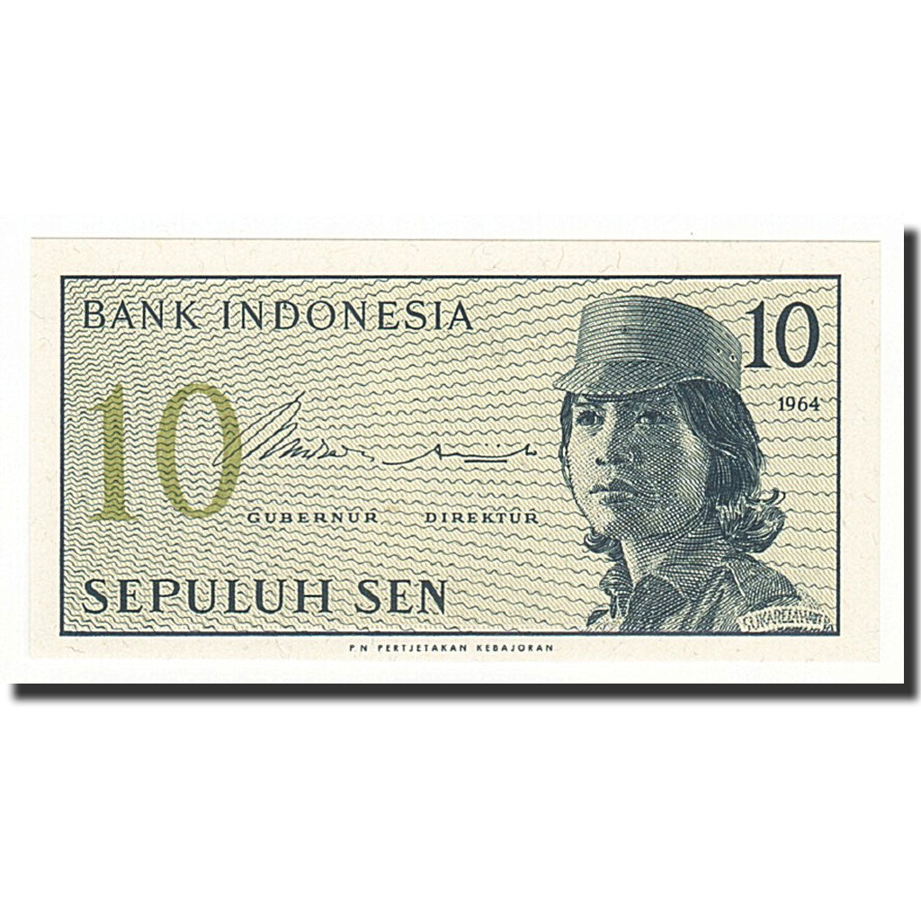 Banconote, Indonesia, 10 Sen, Undated (1964), KM:92a, FDS