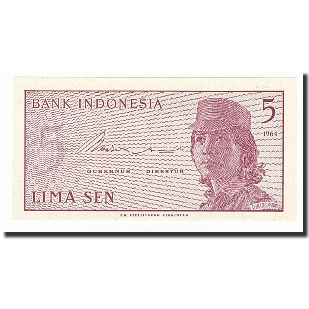 Banconote, Indonesia, 5 Sen, Undated (1964), KM:91a, FDS