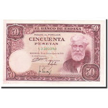 Banknote, Spain, 50 Pesetas, 1951, 1951-12-31, KM:141a, AU(55-58)