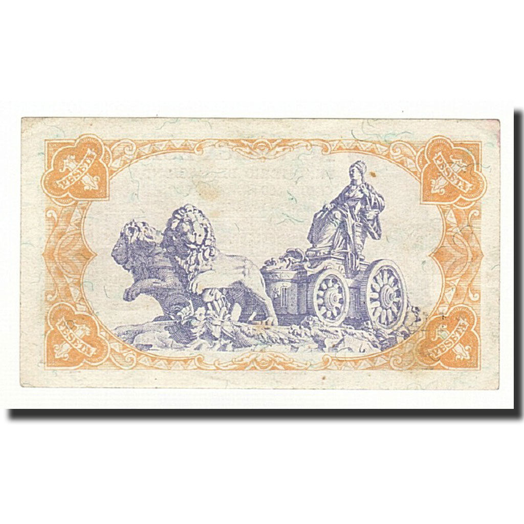 Banknote, Spain, 1 Peseta, 1937, KM:94, AU(55-58)
