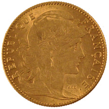 FRANCE, Marianne, 10 Francs, 1900, Paris, KM #846, AU(50-53), Gold, Gadoury...