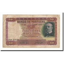 Portugal, 50 Escudos, 1947, KM:154, 1947-03-11, B+