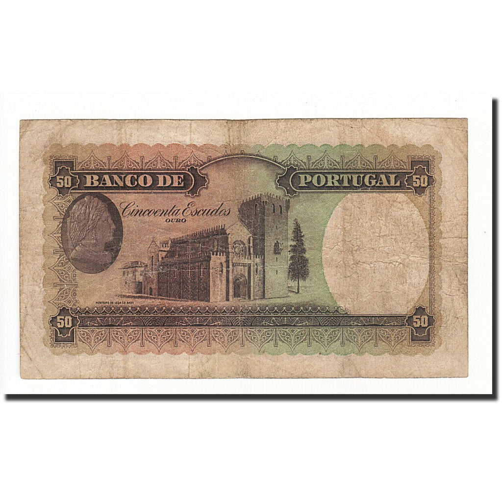 Portugal, 50 Escudos, 1947, KM:154, 1947-03-11, F(12-15)